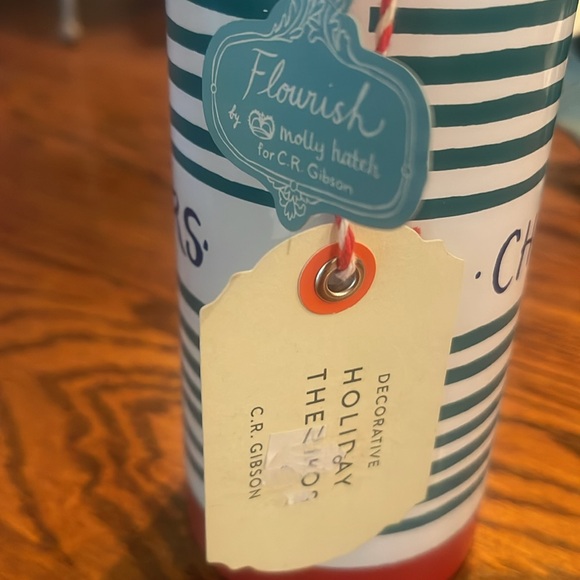 NWT CR Gibson Decorative Christmas Thermos - Picture 3 of 4